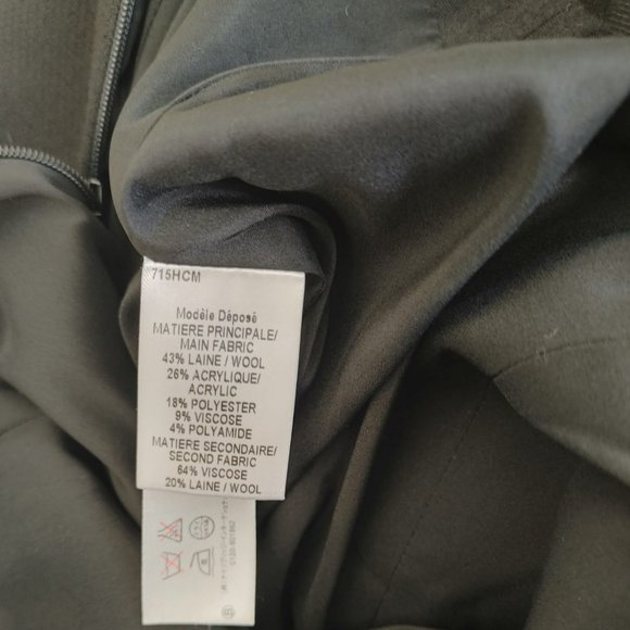 NWT Paule Ka Asymmetric Hem Knee length Wool blend Skirt. 6 - Picture 4 of 6